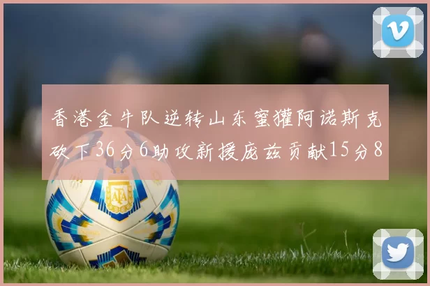 香港金牛队逆转山东蜜獾阿诺斯克砍下36分6助攻新援庞兹贡献15分8篮板9助攻